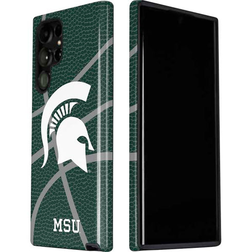 Michigan State University Green Basketball Galaxy S22 Ultra Pro Case