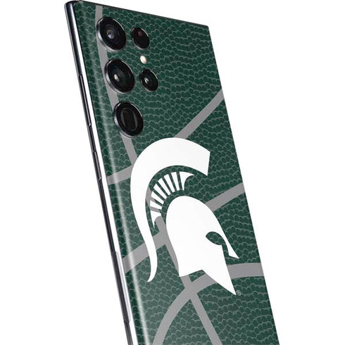 Michigan State University Green Basketball Galaxy S22 Ultra Skin