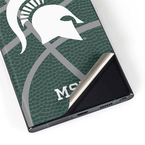 Michigan State University Green Basketball Galaxy S22 Ultra Skin