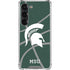 Michigan State University Green Basketball Galaxy S23 Clear Case