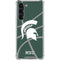 Michigan State University Green Basketball Galaxy S23 Plus Clear Case