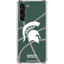 Michigan State University Green Basketball Galaxy S23 Plus Clear Case