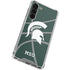 Michigan State University Green Basketball Galaxy S23 Plus Clear Case