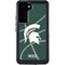 Michigan State University Green Basketball Galaxy S23 Plus Waterproof Case