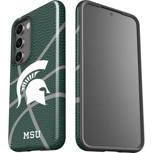 Michigan State University Green Basketball Galaxy S23 Pro Case