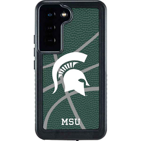 Michigan State University Green Basketball Galaxy S23 Waterproof Case