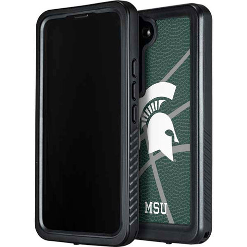 Michigan State University Green Basketball Galaxy S23 Waterproof Case