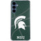 Michigan State University Green Basketball Galaxy S24 Clear Case