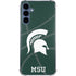 Michigan State University Green Basketball Galaxy S24 Clear Case