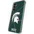 Michigan State University Green Basketball Galaxy S24 Plus Clear Case