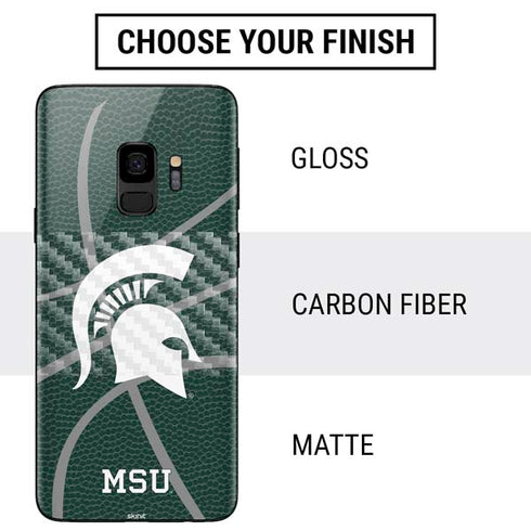 Michigan State University Green Basketball Galaxy S9 Skin