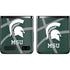 Michigan State University Green Basketball Galaxy Z Flip Skin