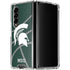 Michigan State University Green Basketball Galaxy Z Fold4 5G Clear Case