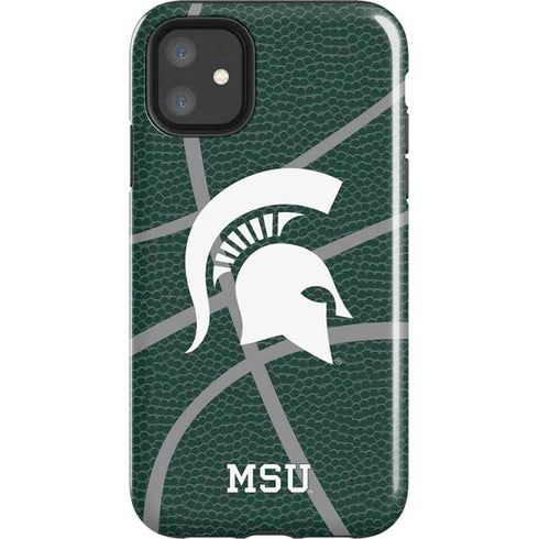 Michigan State University Green Basketball iPhone 11 Impact Case