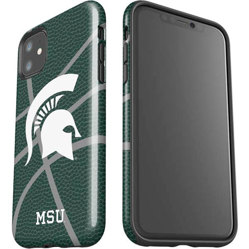 Michigan State University Green Basketball iPhone 11 Impact Case