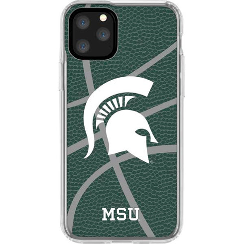 Michigan State University Green Basketball iPhone 11 Pro Clear Case
