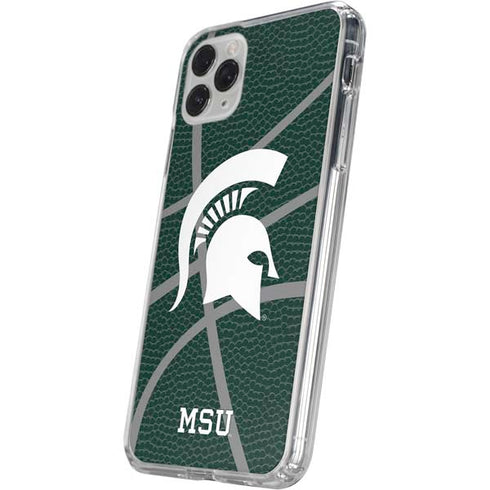 Michigan State University Green Basketball iPhone 11 Pro Clear Case