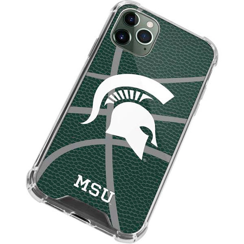 Michigan State University Green Basketball iPhone 11 Pro Max Clear Case