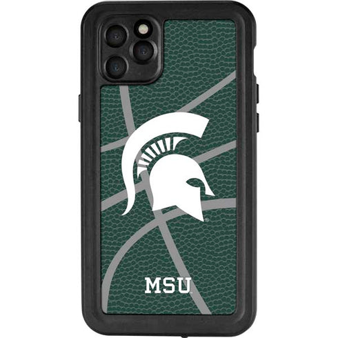 Michigan State University Green Basketball iPhone 11 Pro Max Waterproof Case