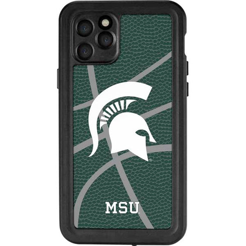Michigan State University Green Basketball iPhone 11 Pro Waterproof Case