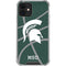 Michigan State University Green Basketball iPhone 12 Clear Case