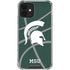 Michigan State University Green Basketball iPhone 12 Clear Case