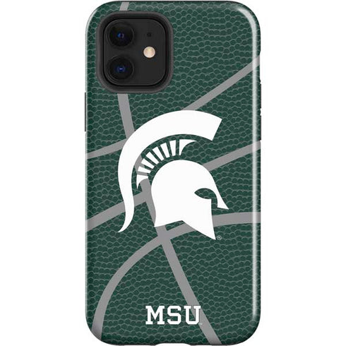 Michigan State University Green Basketball iPhone 12 Impact Case
