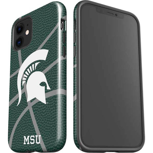 Michigan State University Green Basketball iPhone 12 Impact Case