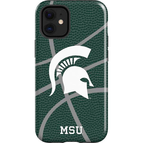 Michigan State University Green Basketball iPhone 12 Mini Impact Case