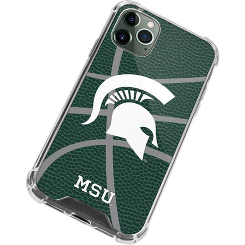 Michigan State University Green Basketball iPhone 12 Pro Clear Case