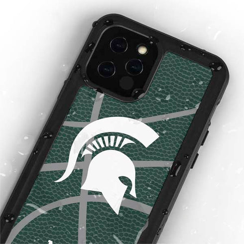 Michigan State University Green Basketball iPhone 12 Pro Max Waterproof Case