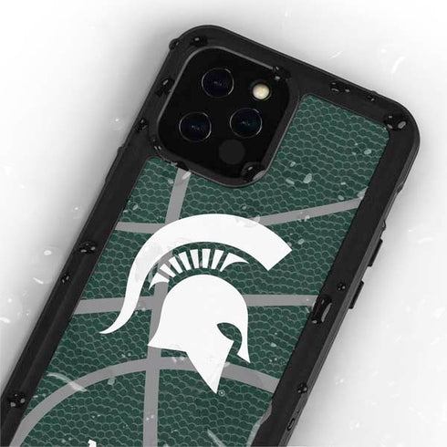 Michigan State University Green Basketball iPhone 12 Pro Waterproof Case