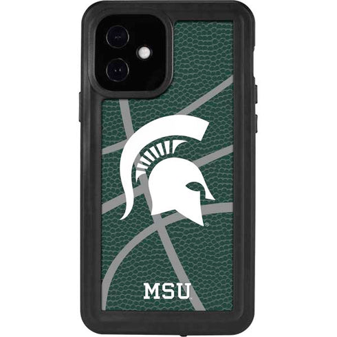 Michigan State University Green Basketball iPhone 12 Waterproof Case
