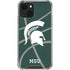Michigan State University Green Basketball iPhone 13 Clear Case