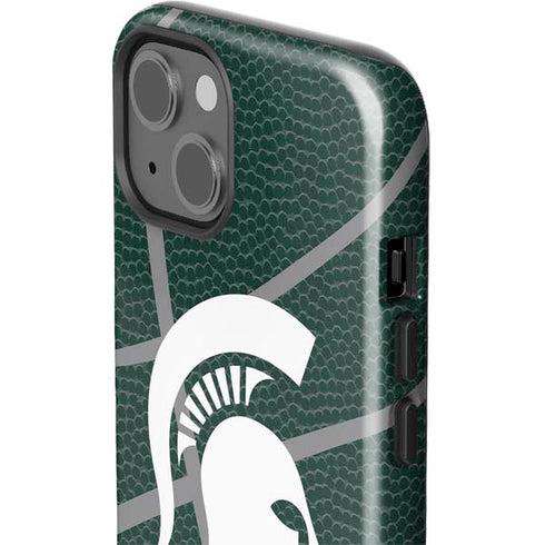 Michigan State University Green Basketball iPhone 13 Impact Case