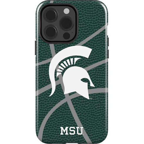 Michigan State University Green Basketball iPhone 13 Pro Impact Case