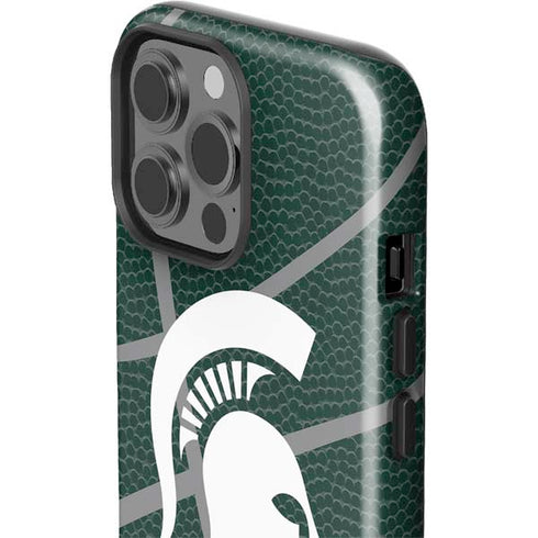 Michigan State University Green Basketball iPhone 13 Pro Max Impact Case