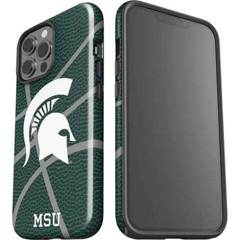 Michigan State University Green Basketball iPhone 13 Pro Max Impact Case