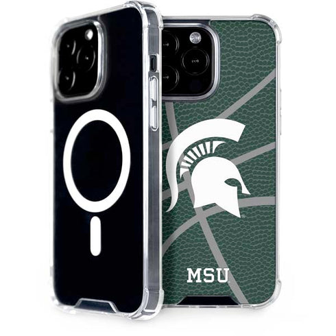 Michigan State University Green Basketball iPhone 13 Pro Max MagSafe Case