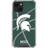 Michigan State University Green Basketball iPhone 14 Clear Case