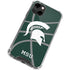 Michigan State University Green Basketball iPhone 14 Clear Case