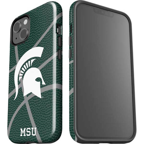 Michigan State University Green Basketball iPhone 14 Plus Impact Case