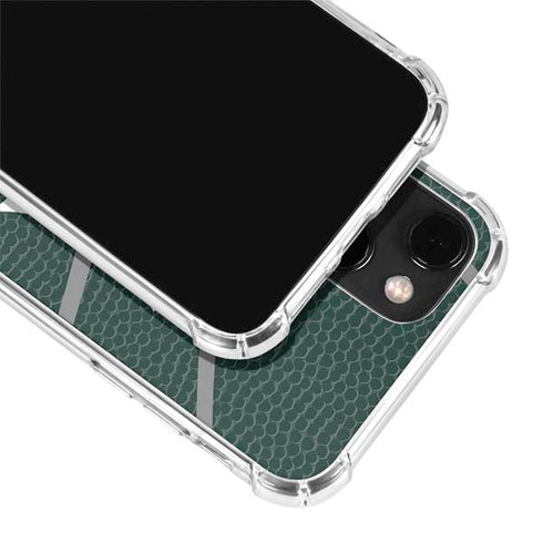 Michigan State University Green Basketball iPhone 15 Plus Clear Case