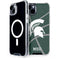 Michigan State University Green Basketball iPhone 15 Plus MagSafe Case