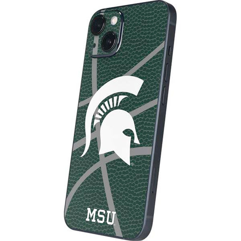 Michigan State University Green Basketball iPhone 14 Plus Skin