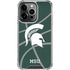 Michigan State University Green Basketball iPhone 14 Pro Clear Case