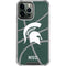 Michigan State University Green Basketball iPhone 15 Pro Max Clear Case