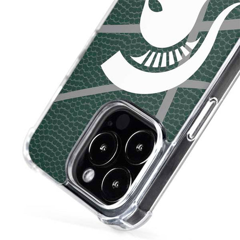 Michigan State University Green Basketball iPhone 15 Pro Max MagSafe Case