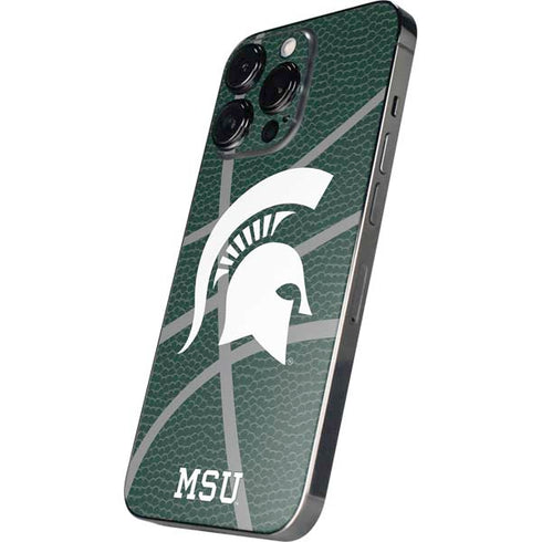 Michigan State University Green Basketball iPhone 14 Pro Skin