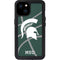 Michigan State University Green Basketball iPhone 15 Plus Waterproof Case